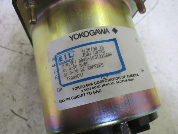 YOKOGAWA DB40-103121CANG PANEL MOUNT 0/20 DC AMPERES NSNP