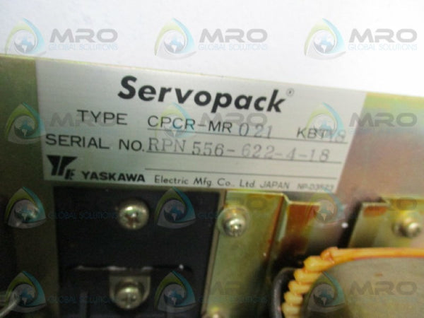 YASKAWA CPCR-MR021 SERVO CONTROLLER UNMP