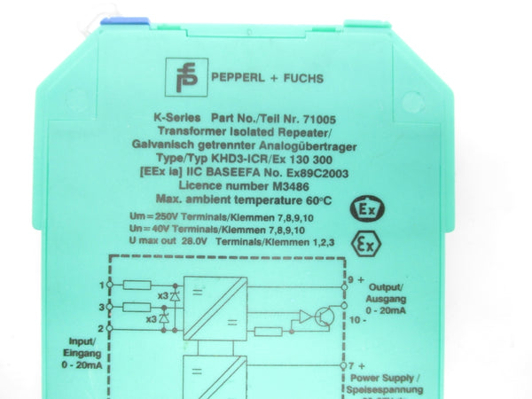 PEPPERL+FUCHS KHD3-ICR/EX130300 71005 NSNP