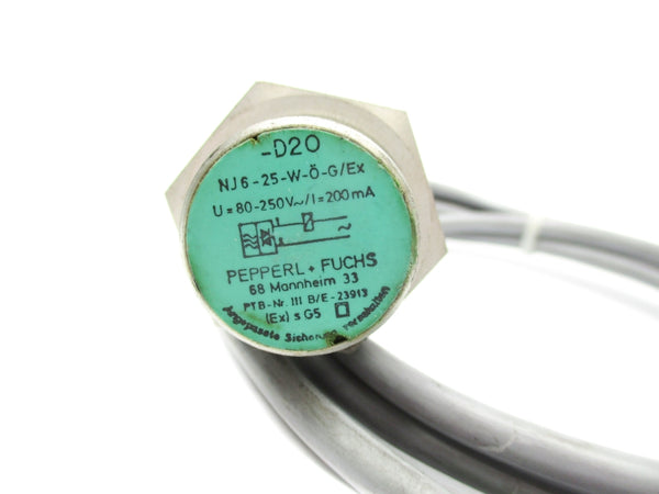 PEPPERL+FUCHS NJ6-25-W-O-G/EX UNMP