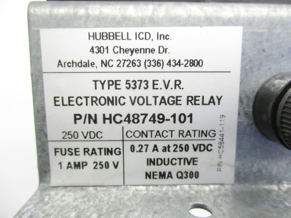 HUBBELL HC48749-101 250VDC 1A NSNP