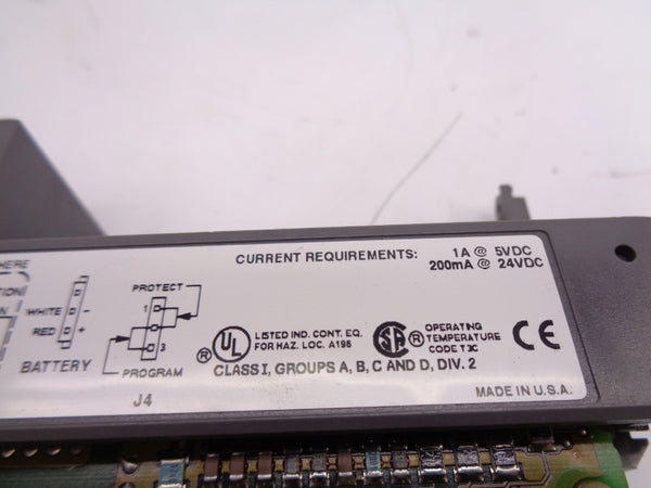 ALLEN BRADLEY 1747-L542 SER. B 24VDC (AS PICTURED)(NO KEY) NSNP