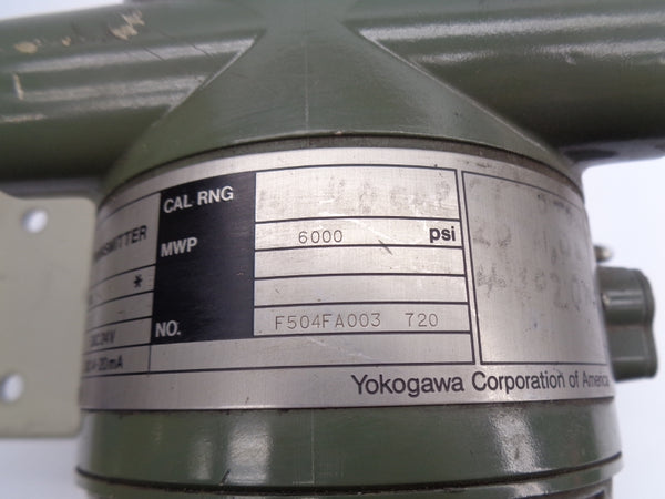 YOKOGAWA YA-13-SMS4/BR2 24VDC 6000PSI UNMP