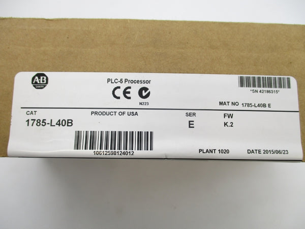 ALLEN BRADLEY 1785-L40B SER. E F/W K.2 DATE 2015 NSFS