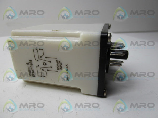 POTTER & BRUMFIELD CHB-38-70002 RELAY 1.0-60 SEC. 240VAC  UNMP