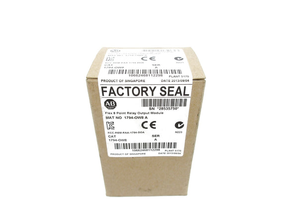 ALLEN BRADLEY 1794-OW8 SER. A DATE: 2013 NSFS