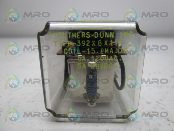 STRUTHERS DUNN 392XBX114 RELAY 120V  NSMP