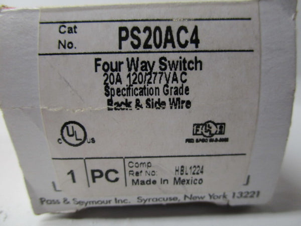 PASS & SEYMOUR PS20AC4 120/277VAC 20A NSMP