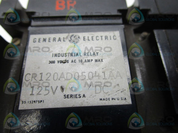 GENERAL ELECTRIC CR120AD05041AA CONTACT RELAY  UNMP