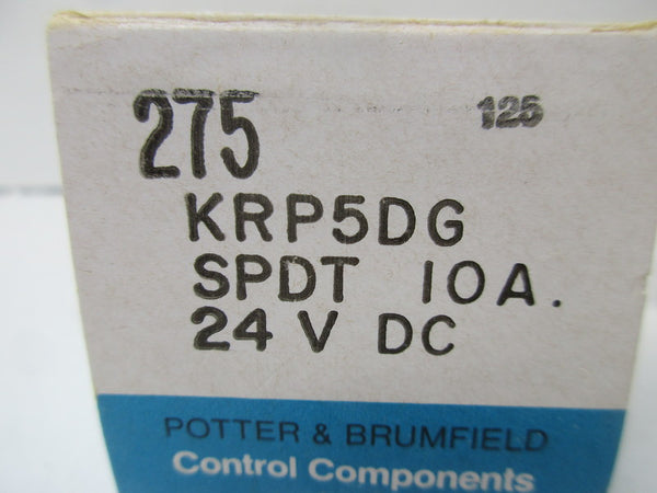 POTTER & BRUMFIELD KRP5DG RELAY 24VDC 10A NSMP