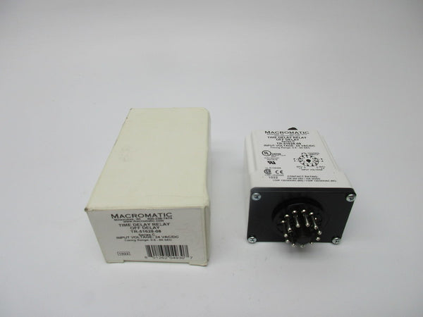 MACROMATIC TR-51628-08 TIME DELAY RELAY 24VAC/DC NSMP
