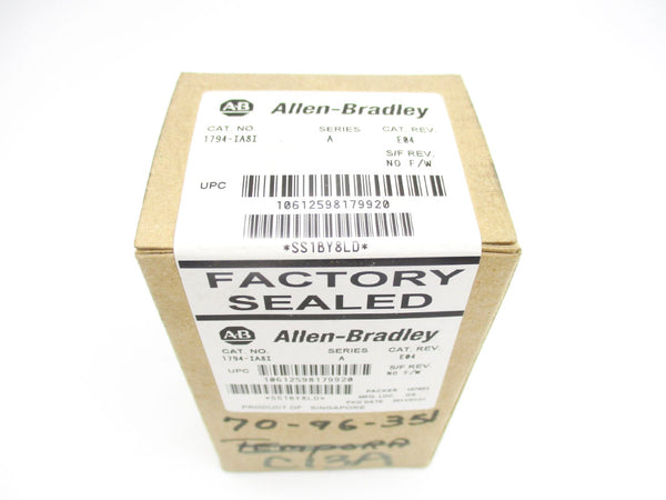 ALLEN BRADLEY 1794-IA8I SER. A DATE: 2011 NSFS