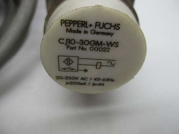 PEPPERL+FUCHS CJ10-30GM-WS 00022 20-250VAC UNMP