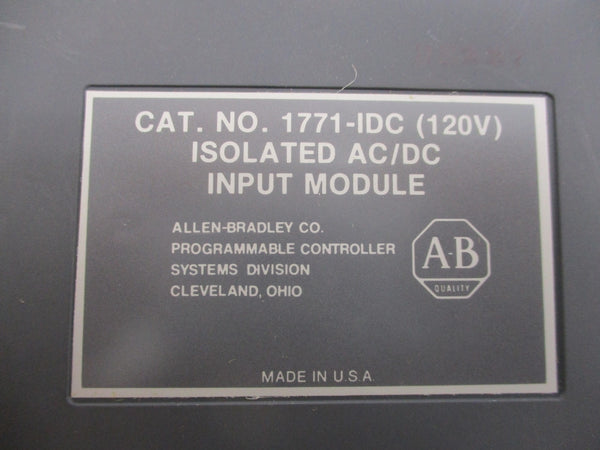 ALLEN BRADLEY 1771-IDC 120V REMAN