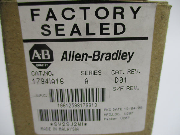ALLEN BRADLEY 1794-IA16 SER. A 120VAC REV. B01 NSMP