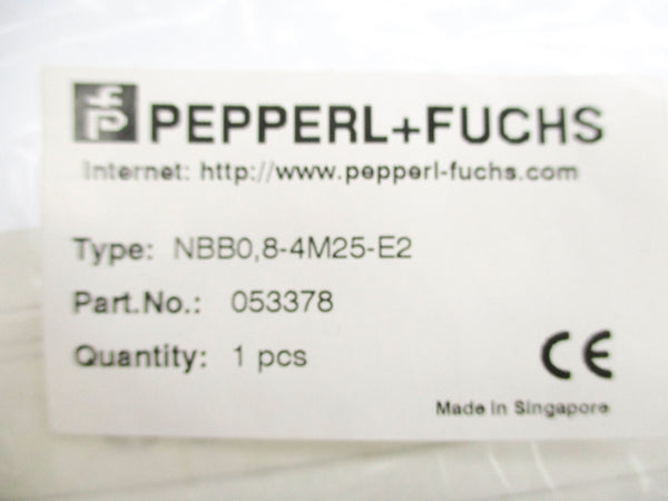 PEPPERL+FUCHS NBB0.8-4M25-E2 053378 10-30VDC NSMP