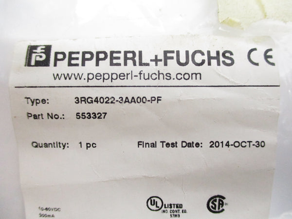 PEPPERL+FUCHS 3RG4022-3AA00-PF NSMP