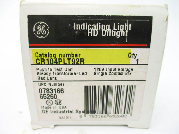 GENERAL ELECTRIC CR104PLT92R 120V NSMP