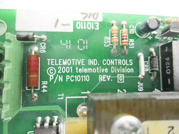 TELEMOTIVE CONTROLS PC10110 REV. G NSNP