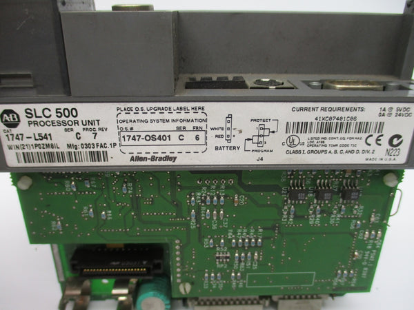 ALLEN BRADLEY 1747-L541 SER. C 24VDC F/W 6 (NO DOOR/TERMINAL/KEY) NSNP