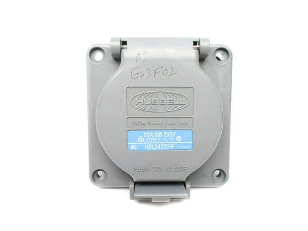 HUBBELL HBL2420SW 250V 20A (AS PICTURED) NSNP