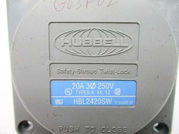 HUBBELL HBL2420SW 250V 20A (AS PICTURED) NSNP