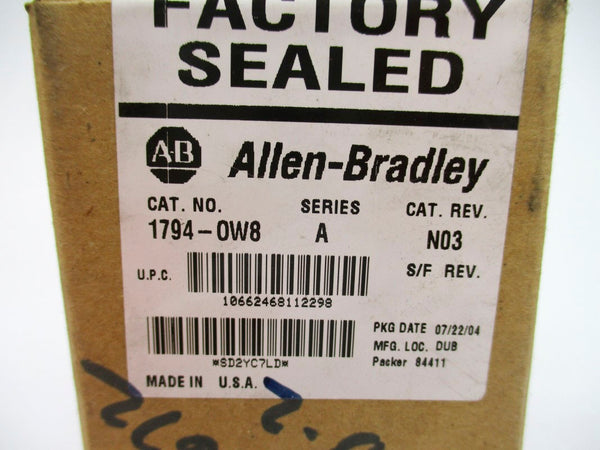 ALLEN BRADLEY 1794-OW8 SER. A DATE: 2004 NSFS