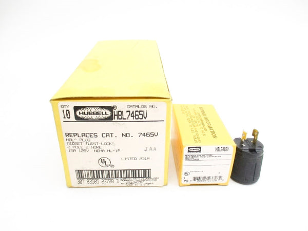 HUBBELL HBL7465V 125V 15A (PKG OF 10) NSMP