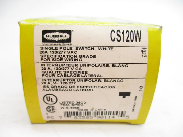 HUBBELL CS120W 120/277VAC 20A NSMP