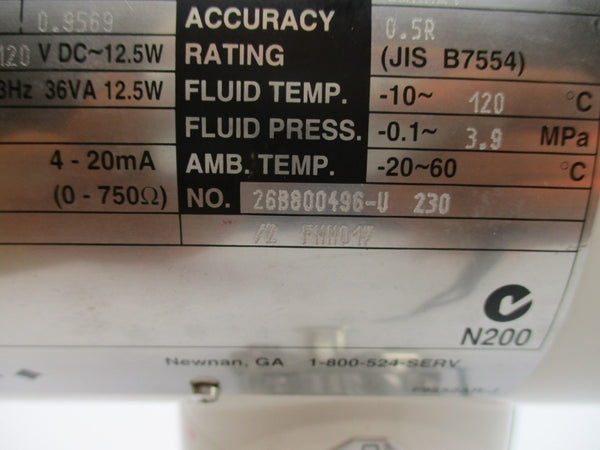 YOKOGAWA AE115HG-CB1-ESA-A1DH 100-240VAC -20-60'F 0.5" NSNP
