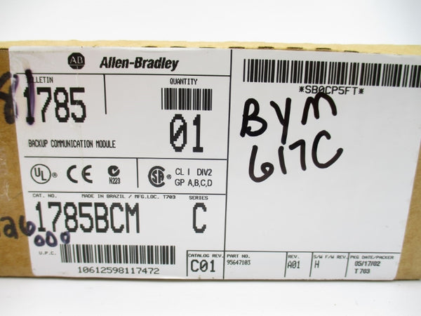 ALLEN BRADLEY 1785-BCM SER. C F/W H 5VDC 1.0A NSMP