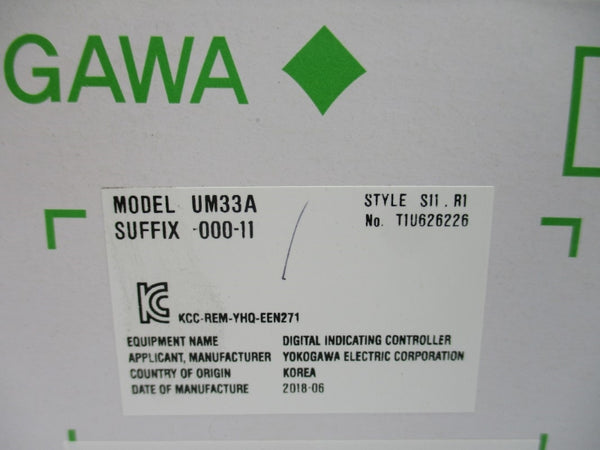 YOKOGAWA UM33A-000-11 100-240VAC -10'-+50'C NSMP