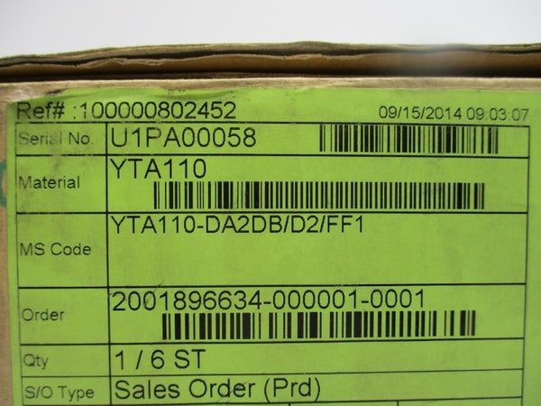 YOKOGAWA YTA110-DA2DB/D2/FF1 10.5-42VDC 0-250'F NSMP