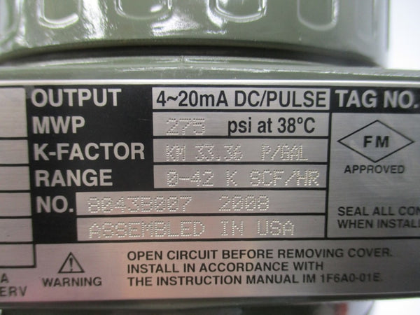YOKOGAWA DY050-DBMBA1-2D/FF1 10.5-42VDC 275PSI 38'C NSNP