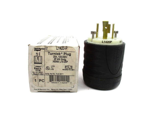 PASS & SEYMOUR L1420-P 125/250V 20A NSMP