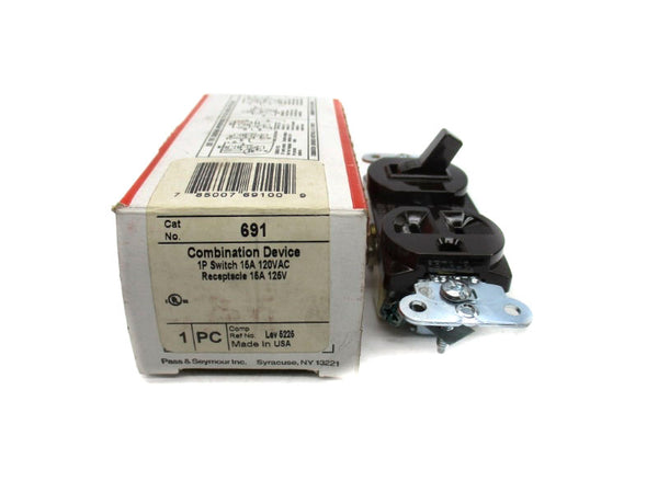 PASS & SEYMOUR 691 120VAC 15A (BROWN) NSMP