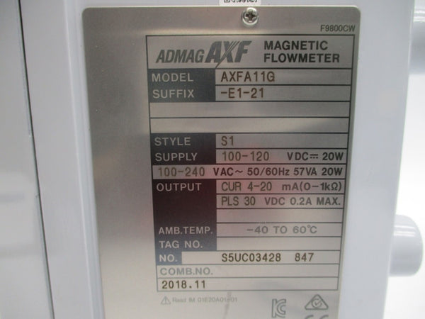 YOKOGAWA AXFA11G-E1-21 100-240VAC 0.2A NSNP