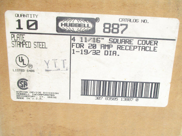 HUBBELL 887 4-11/16" (PKG OF 10) NSFS