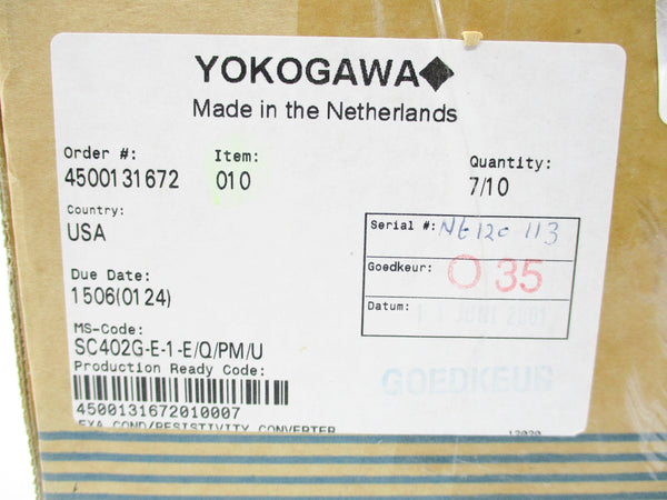 YOKOGAWA SC402G-E-1-E/Q/PM/U NSMP