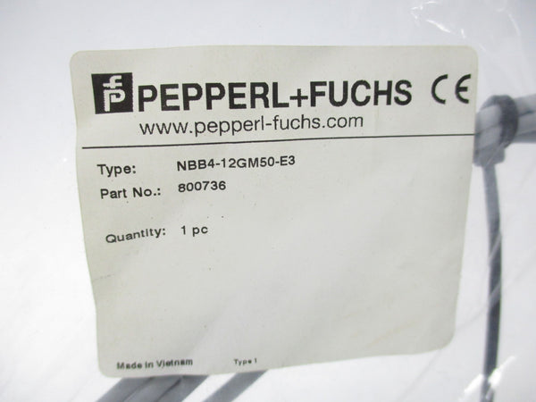 PEPPERL+FUCHS NBB4-12GM50-E3 800736 NSMP