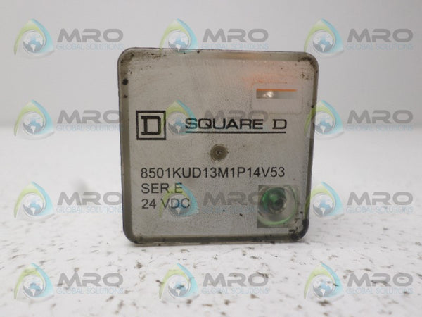 SQUARE D 8501KUD13M1P14V53 RELAY 24VDC  UNMP