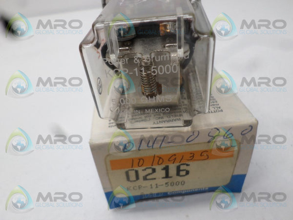 POTTER & BRUMFIELD KCP-11-5000 RELAY 5000 OHMS  NSMP