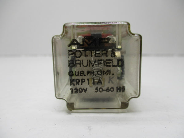 POTTER & BRUMFIELD KRP11A RELAY 120V UNMP