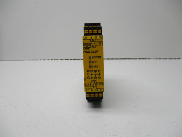 PILZ PNOZX2.8PC24VACDC-3N/01N/C SAFETY RELAY 24VAC/DC NSNP