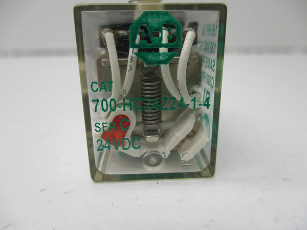 ALLEN BRADLEY 700-HC24Z24-1-4 RELAY SER. C 24VDC UNMP