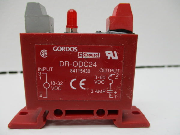 CROUZET DR-ODC24 OUTPUT RELAY MODULE 3/60VDC 3A UNMP