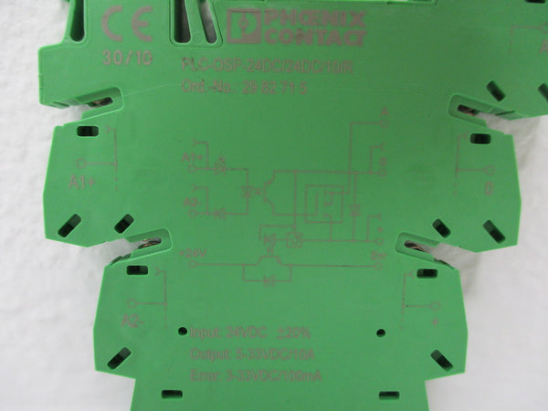 PHOENIX CONTACT PLC-OSP-24DC/24DC/10/R RELAY MODULE 24VDC NSNP