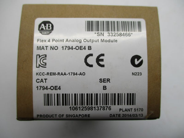 ALLEN BRADLEY 1794-OE4 SER. B DATE: 2014 NSFS