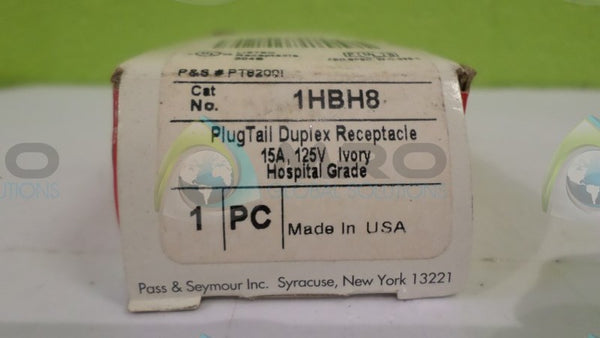 PASS & SEYMOUR 1HBH8 PLUGTAIL DUPLEX RECEPTACLE NSMP