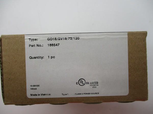 PEPPERL+FUCHS GD18/GV18/73/120 NSMP